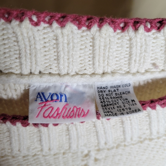 Vintage Embroidered Knit Top Medium - Picture 7 of 9